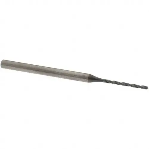 Micro Drill Bit: 1.2 mm Dia, 120 degree Point, Solid Carbide TiAlN Micro Drill Bit: 1.2 mm Dia, 120 degree Point, Solid Carbide TiAlN