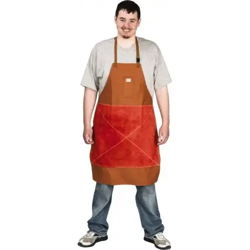Disposable Bib Apron: Flame-Resistant Protection, Brown Disposable Bib Apron: Flame-Resistant Protection, Brown