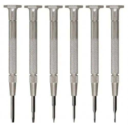 Screwdriver Set: 6 Pc, Slotted