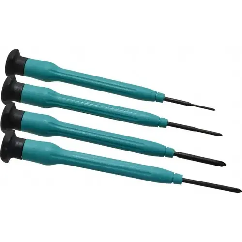 Screwdriver Set: 4 Pc, JIS & Phillips