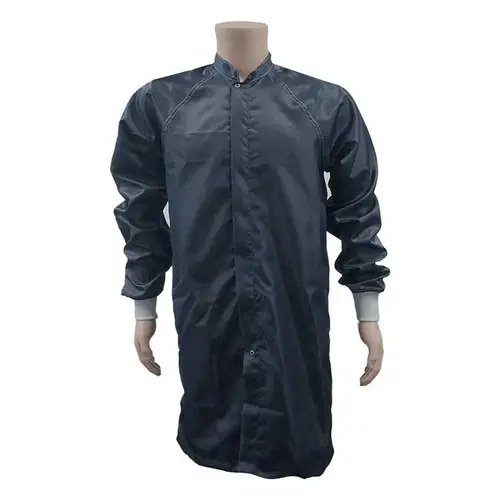 Smocks & Lab Coats; Garment Style: Lab Coat ; Material: Polyester; Carbon ; Size: X-Large ; Color: Navy Blue ; Sleeve Length: 23 ; Closure Type: Zipper & Snaps
