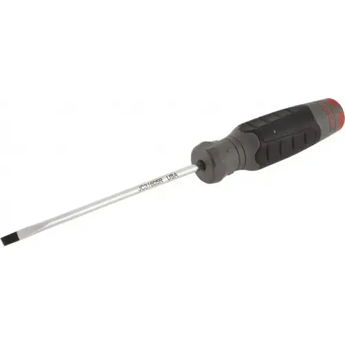 Slotted Screwdriver: 3/16" Width, 9" OAL, 5" Blade Length