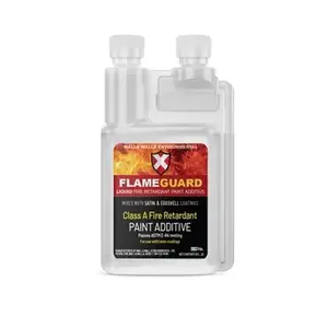 Flamecheck International LLC M-111PA FLAME GUARD LIQUID FIRE RETARDANT PAINT ADDITIVE - 8 OZ (1- GAL)