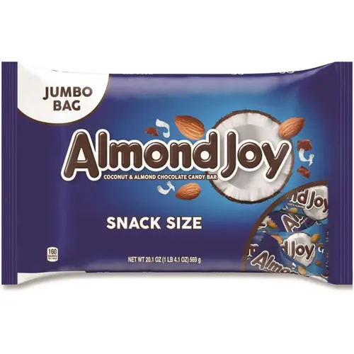 Almond Joy Snack Size Candy Bars, 20.1 Oz Bag Package Of 2