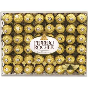 Ferrero Rocher GRR24100015 Ferrero Rocher hazelnut Chocolate Diamond Gift Box, 21.2 Oz, Package Of 48