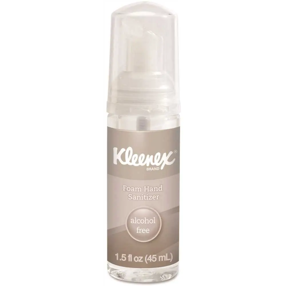 KLEENEX Kleenex Alcohol-Free Foam Hand Sanitizer 1.5 Oz Clear Carton Of 24 KCC34136 KLEENEX Kleenex Alcohol-Free Foam Hand Sanitizer 1.5 Oz Clear Carton Of 24 KCC34136