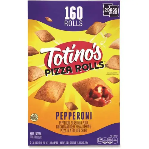 Totino'S Pepperoni Pizza Rolls 39.9 Oz Bag 80 Rolls Package Of 2
