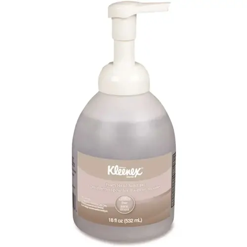 Kleenex Alcohol-Free Foam Hand Sanitizer, 18 Oz Pump Bottle, Package Of 4