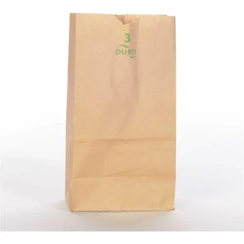 Duro Brown General Grocery Bag With Kraft Paper Case Of 500 Duro Brown General Grocery Bag With Kraft Paper Case Of 500