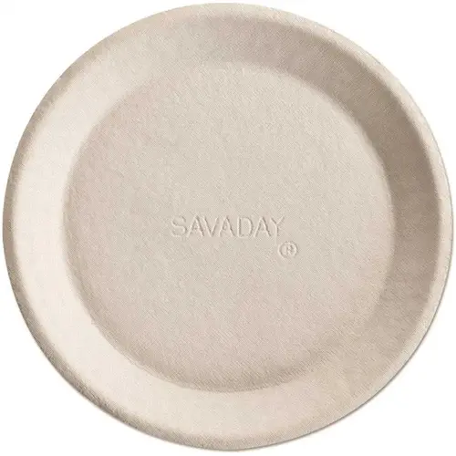 Chinet White Round Savaday Molded Fiber Plate 10" Package Of 500