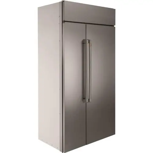 Caf   42" Smart Built-In Side-By-side Refrigerator, Ice Maker, Stainless Steel