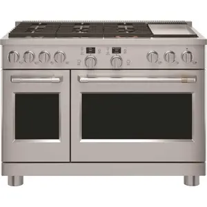 CAFÃ‰ C2Y486P2TS1 Caf   48" Smart Dual-Fuel Commercial-Style Range With 6 Burners, Stainless, ADA