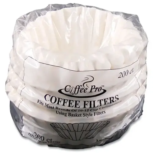 Coffee Pro Basket Filters For Drip Coffeemakers, 10 To 12-Cups, Package Of 200