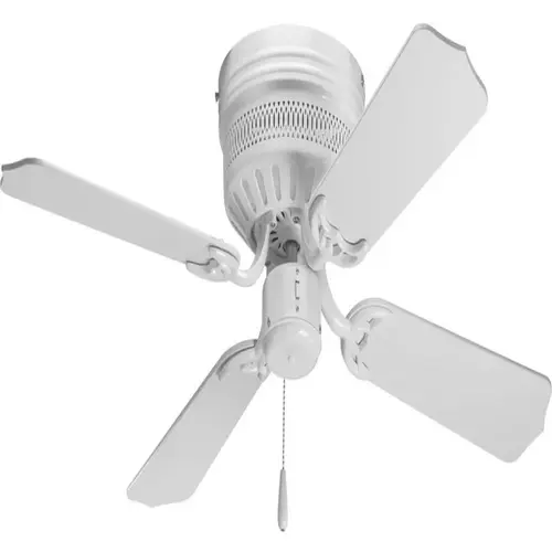 Progress Lighting Airpro Hugger 42" 4 Blade Ceiling Fan White White Blades