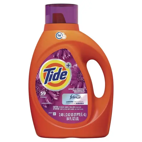 Tide Plus Febreze Liquid Laundry Detergent, 92 Oz Bottle, Carton Of 4