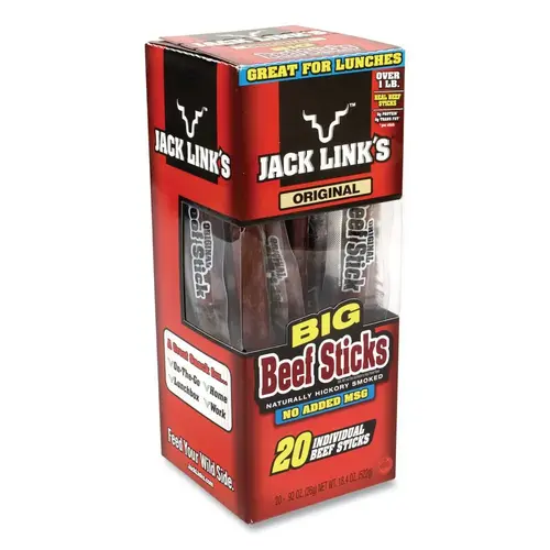 Jack Link'S Big Beef Sticks 0.92 Oz Sticks Package Of 20 Jack Link'S Big Beef Sticks 0.92 Oz Sticks Package Of 20
