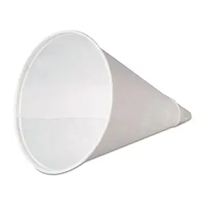 GEN W4F Gen Genpak 4oz Drywax Cone Cup Rolled Rim Case Of 2