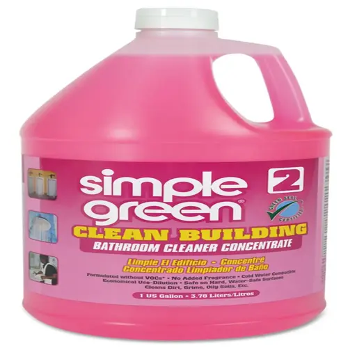 Simple Green Clean Building Bathroom Cleaner Concentrate, Unscented, 1gal Bottle Simple Green Clean Building Bathroom Cleaner Concentrate, Unscented, 1gal Bottle