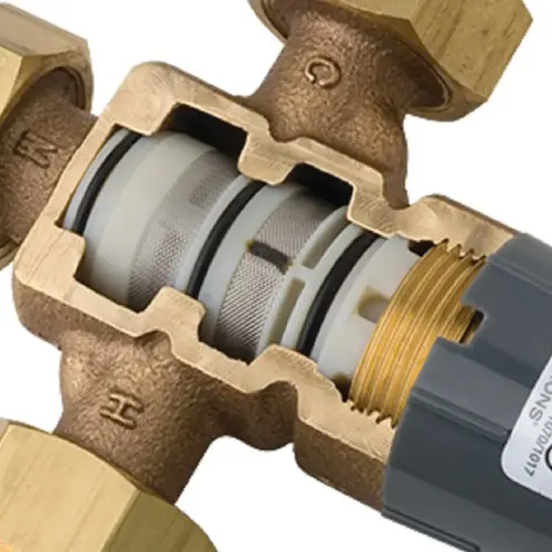 Symmons Maxline Thermostatic Mixing Valve 1/2" Female Npt Connection Symmons Maxline Thermostatic Mixing Valve 1/2" Female Npt Connection