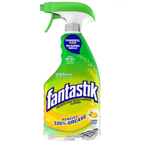 Fantastik 32 Oz Disinfectant Multi-Purpose Cleaner Lemon Scent, Case Of 8