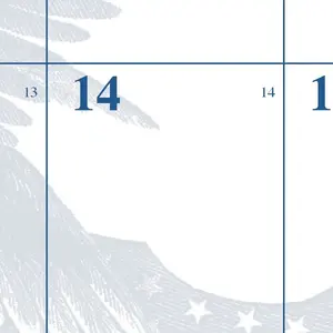 Unicor Fed. Prison Industries 7510016648789 1/9 Unicor Calendar Blotter 22 X 18 White Sheets Jan-Jan 2023 - 2024