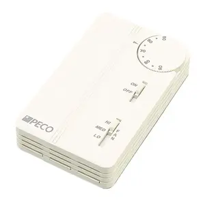 Peco Controls TA155-017 Peco Controls On / Off 24-277v 3 Speed Vertical Thermostat