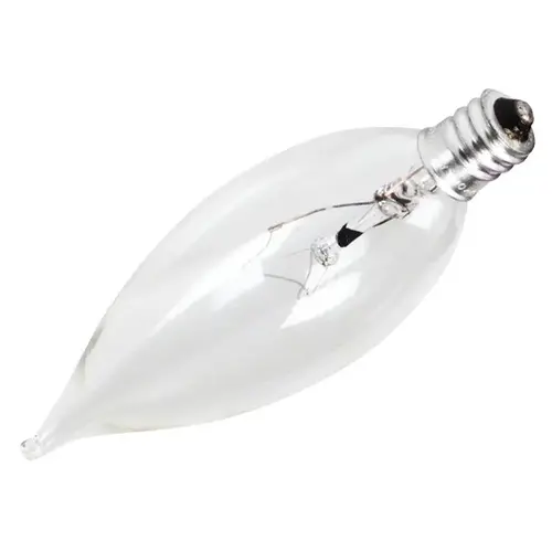 Feit Flame Bulb Decade 40w Candelabra Base Clear, Package Of 25