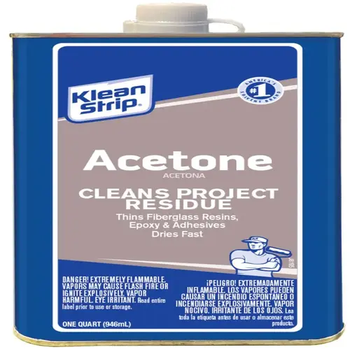 Klean-Strip Acetone - 1 Quart Clear Klean-Strip Acetone - 1 Quart Clear