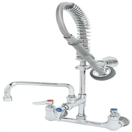 T & S Brass And Bronze Mini-Pru 8 In Wall Mount Chrome T & S Brass And Bronze Mini-Pru 8 In Wall Mount Chrome