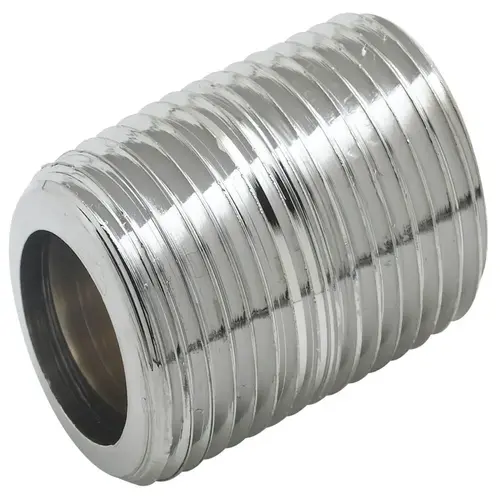 T&S Brass And Bronze 1/2" Npt Close Nipple Chrome Plated T&S Brass And Bronze 1/2" Npt Close Nipple Chrome Plated