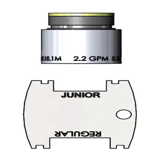 T & S Aerator, Vandal Resistant, 2.2 Gpm, 13/16"-27 Male Threads T & S Aerator, Vandal Resistant, 2.2 Gpm, 13/16"-27 Male Threads