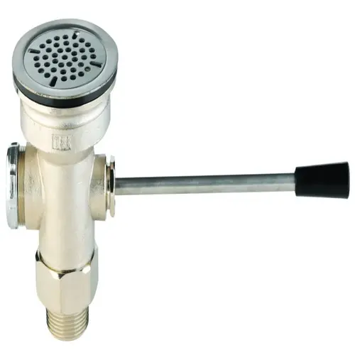 T & S Waste Drain Valve, Lever Handle, 3-1/2" X 2" Chrome T & S Waste Drain Valve, Lever Handle, 3-1/2" X 2" Chrome