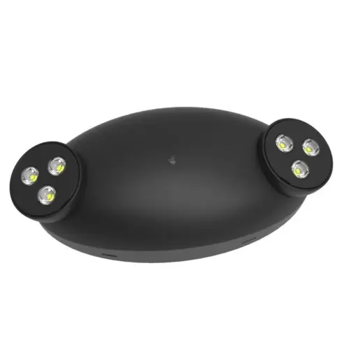 Halco Evade Emergency LED Light Unit With Remote Capacity, 2 Round Heads, Black