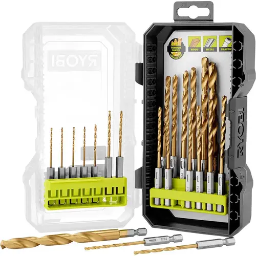 RYOBI Titanium Drill Bit Set, 22 Piece RYOBI Titanium Drill Bit Set, 22 Piece