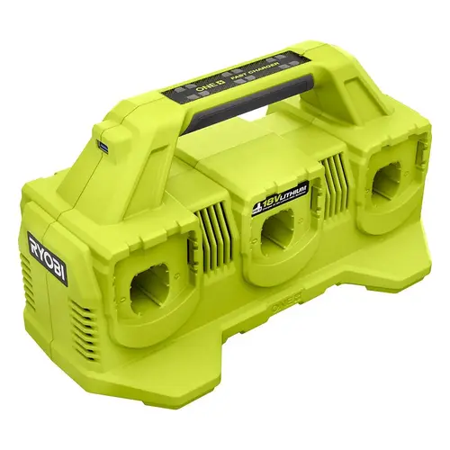 RYOBI One+ 18v 6-Port Fast Charger RYOBI One+ 18v 6-Port Fast Charger