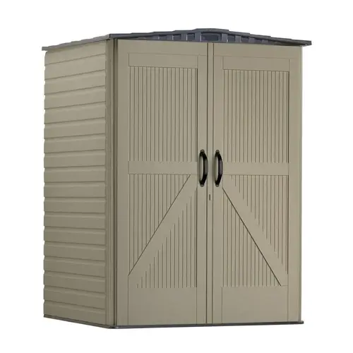 Rubbermaid Roughneck Vertical Storage Shed Medium 5" X 4" Brown Rubbermaid Roughneck Vertical Storage Shed Medium 5" X 4" Brown