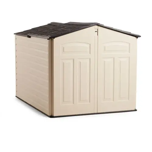 Rubbermaid Slide-Lid Resin Outdoor Storage Shed Beige/brown Rubbermaid Slide-Lid Resin Outdoor Storage Shed Beige/brown