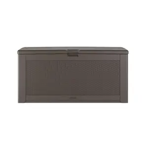 Rubbermaid 2119055 Rubbermaid Extra Large Resin Outdoor Storage Deck Box 134 Gal. Dark Walnut
