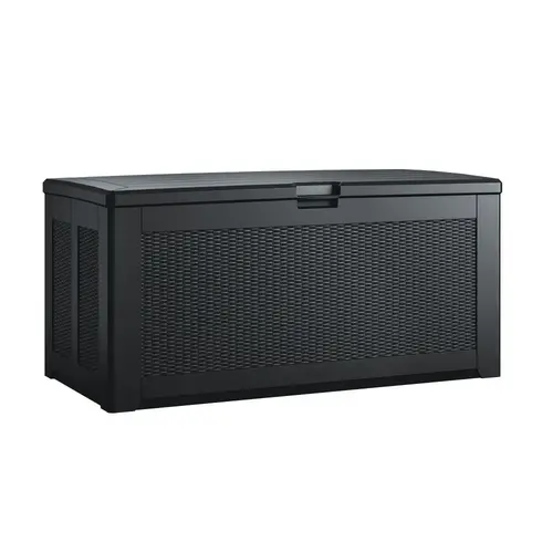 Rubbermaid Extra Large Resin Outdoor Storage Deck Box 134 Gal. Charcoal