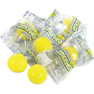 Lemonhead GRR20900232 Lemonhead Lemon Candy, Individually Wrapped, 40.5 Oz Tub, 150 Pieces