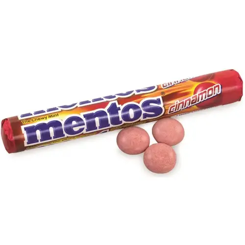 Mentos Cinnamon Singles Chewy Mints, 1.32 Oz, 15 Rolls