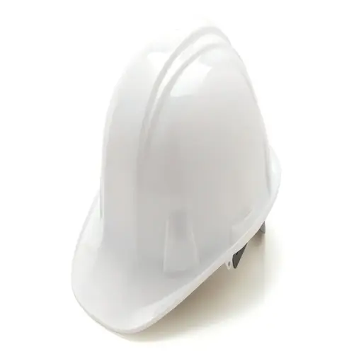 Pyramex Sl Series Hard Hat - White-Standard Shell 4 Pt - Snap Lock Suspension Pyramex Sl Series Hard Hat - White-Standard Shell 4 Pt - Snap Lock Suspension