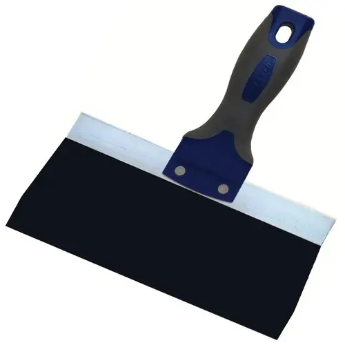 Warner Tool 8" Tool PRO Grip Blue Steel Soft Grip Taping Knife