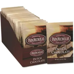 PapaNicholas Coffee PCO79224 Papanicholas Coffee Premium Hot Cocoa, Dutch Chocolate, Case Of 24