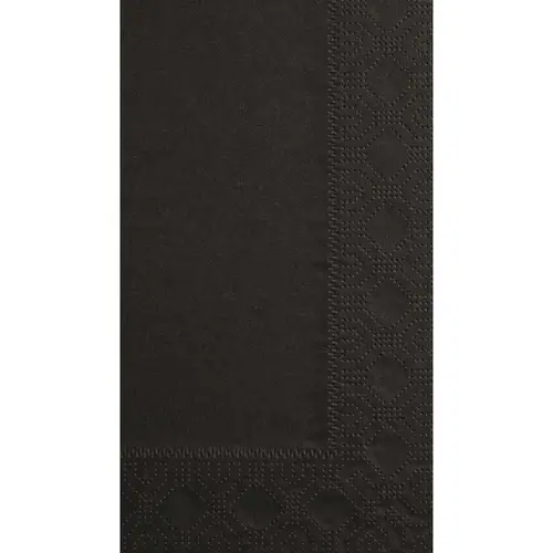 Hoffmaster Dinner Napkins, 2-Ply, 15 X 17, Black, Carton Of 1000