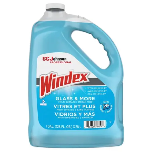 Windex Glass Cleaner With Ammonia-D, Gallon Refill, 1 Gallon Bottle Package Of 4 Windex Glass Cleaner With Ammonia-D, Gallon Refill, 1 Gallon Bottle Package Of 4