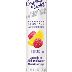 Crystal Light CRY00015 Crystal Light On The Go 0.16 Oz Pack Raspberry Lemonade Drink Mix Package Of 30