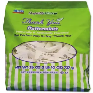 Hospitality Mints HMT000501 Hospitality Mints 26 Oz Thank You Buttermints Candies