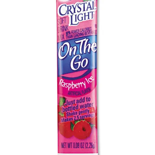 Crystal Light .08 Oz Packets/box Raspberry Ice Flavored Drink Mix Package Of 30
