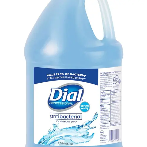 Dial Antimicrobial Liquid Hand Soap, Spring Water Scent, 1 Gal Bottle Dial Antimicrobial Liquid Hand Soap, Spring Water Scent, 1 Gal Bottle